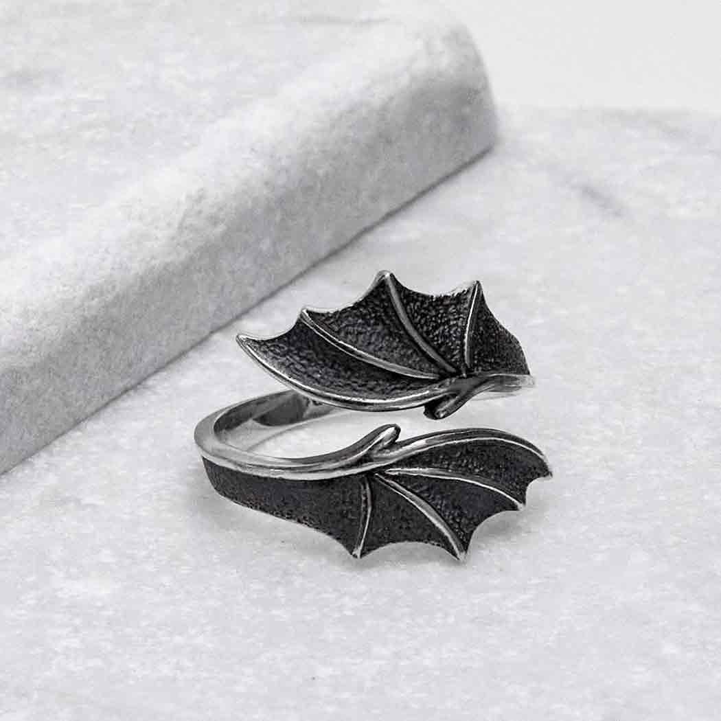 Adjustable Bypass Dragon Wing Ring - Image 6