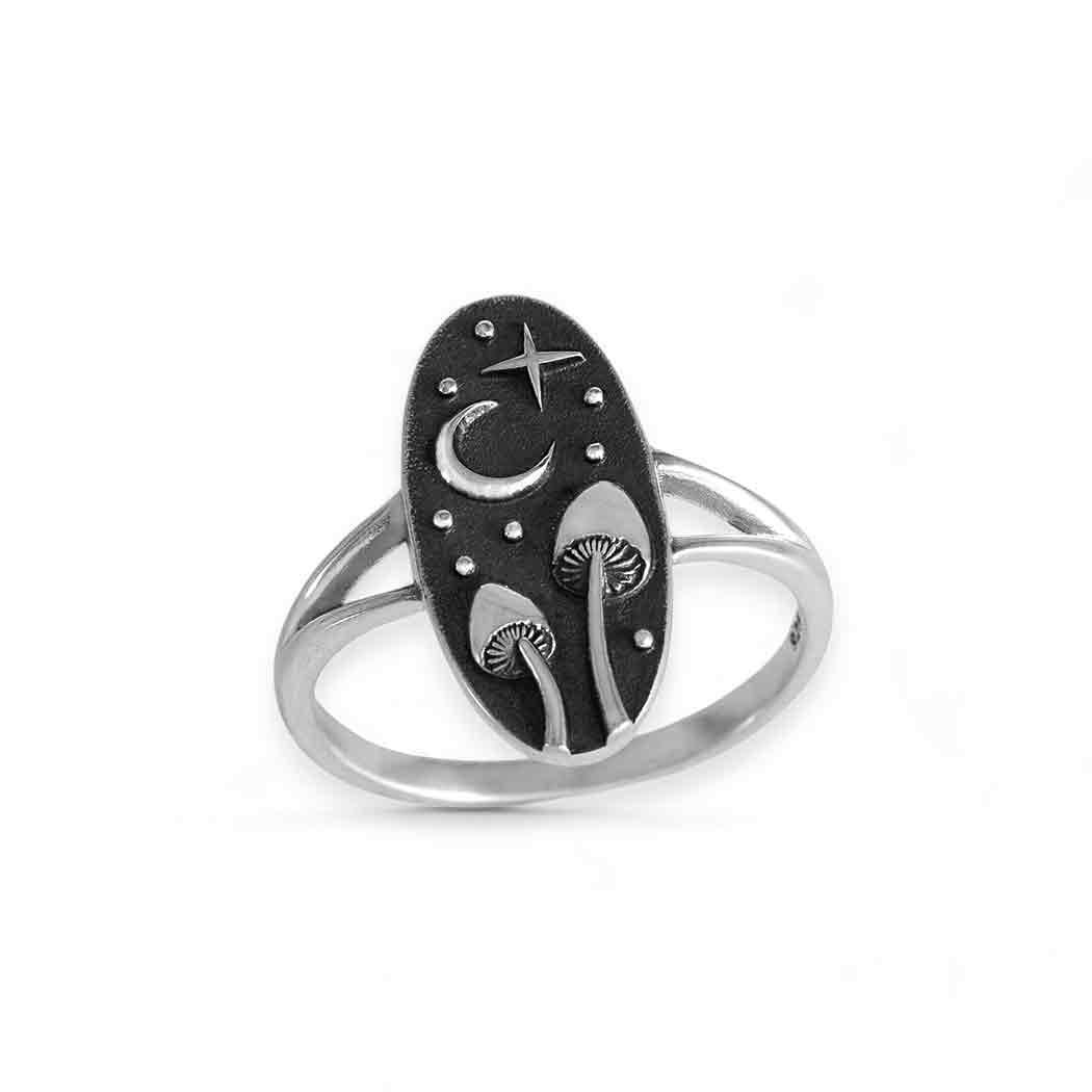 Mushrooms and Moon Ring